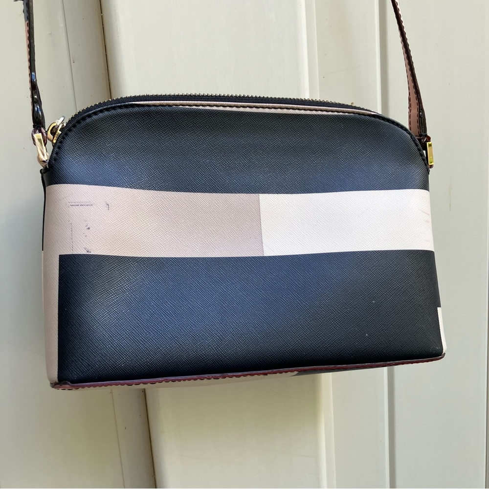 Kate Spade Colorblock crossbody adjustable strap preppy coffeecore Eurosummer - Picture 2 of 13